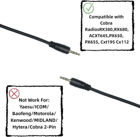 Walkie Talkie Earpiece with PTT Mic 2.5mm 1-Pin Headset, 5pack in Kuwait