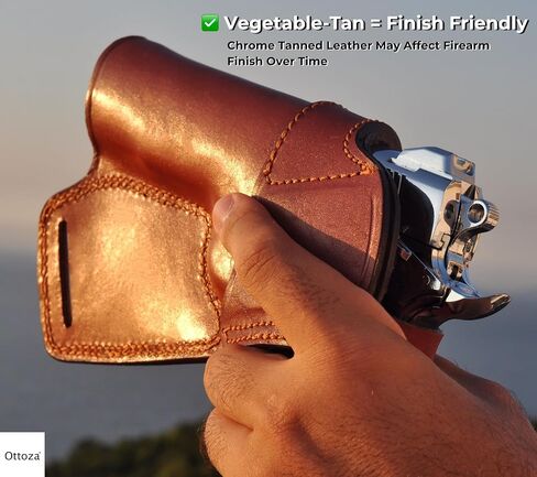 Ottoza Handmade Leather Gun Holster 1911 Holster Right Hand - SOB Holster for 1911 Gun Holster fits Most Models 1911 COLT- Kimber - Ruger and More Without Rail No:264 in Kuwait
