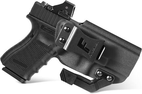 Glock 19 Holster,Kydex Holster with Optic Cut & Claw,Compatible with Glock17,19,19X,26,32,42,43,44,45,48 Gen (1-5) Pistol Right Hand Draw|Adjustable Cant &Tension | Comfortable | No-Scratch in Kuwait