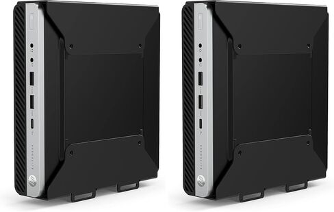HumanCentric VESA Mount Bracket for HP Desktop Mini, ProDesk and EliteDesk - Under Desk, Wall and Arm Mounting Kit with Power Adapter Holder (Pack of 2) in Kuwait