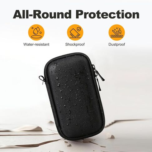 Hard Case for Lexar ES3 External Portable SSD, USB 3.2 Gen2 Portable SSD Solid State Drive, Travel Case Protective Shockproof Cover Storage Bag Case with SD Card Slot (Case Only), Gray in Kuwait