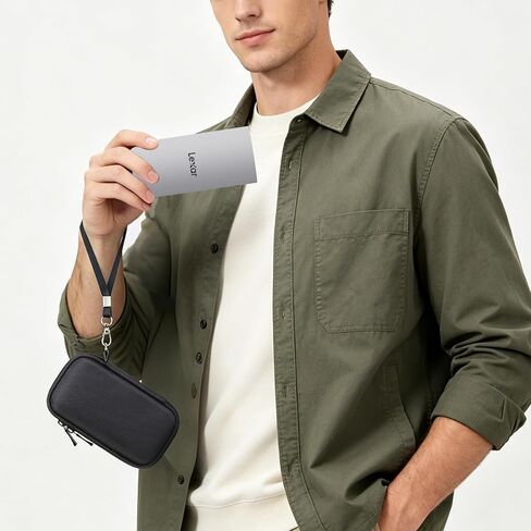 Hard Case for Lexar ES3 External Portable SSD, USB 3.2 Gen2 Portable SSD Solid State Drive, Travel Case Protective Shockproof Cover Storage Bag Case with SD Card Slot (Case Only), Gray in Kuwait