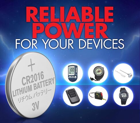 Powermax ACDelco 6-Count CR2016 Batteries, Lithium 3V Coin Cell Button Battery Pack for Watch and Small Electronics, 5 Year Shelf Life in Kuwait