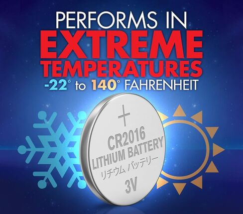 Powermax ACDelco 6-Count CR2016 Batteries, Lithium 3V Coin Cell Button Battery Pack for Watch and Small Electronics, 5 Year Shelf Life in Kuwait