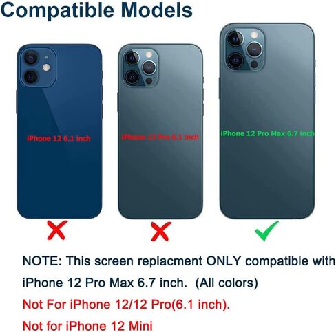 Fixerman for iPhone 12 Pro Max Screen Replacement 6.7 inch in Kuwait