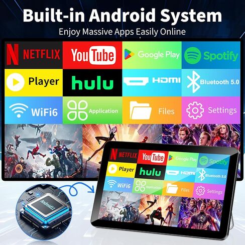 Portable TV,Mini TV with 14 inch Touchscreen,for Home Kitchen RVs in Kuwait