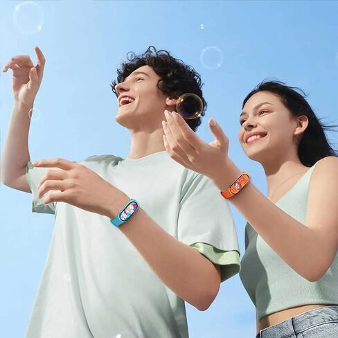 BANGTING Pack of 3 - 12 Replacement Wristbands for Xiaomi Mi Band 10/9/8, Compatible with Xiaomi Smart Band 10 9 8, Breathable Sports Bracelet Made of Soft TPU, Adjustable, Quick Change Design in Kuwait