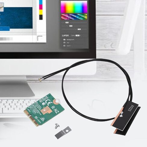 Fockety WiFi 6E Adapter, 22nm Process MT7920 Chip 1800Mbps Dual Band 2.4GHz 5GHz with BT5.2 and MU MIMO Technology for Laptop 10 11 OpenWrt M. 2230 A E Interface in Kuwait