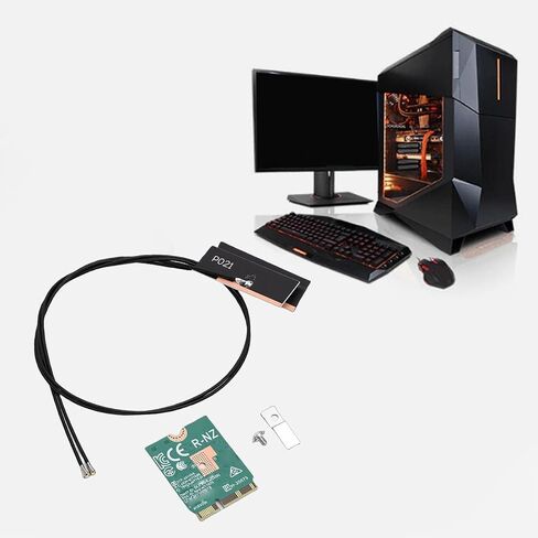 Fockety WiFi 6E Adapter, 22nm Process MT7920 Chip 1800Mbps Dual Band 2.4GHz 5GHz with BT5.2 and MU MIMO Technology for Laptop 10 11 OpenWrt M. 2230 A E Interface in Kuwait