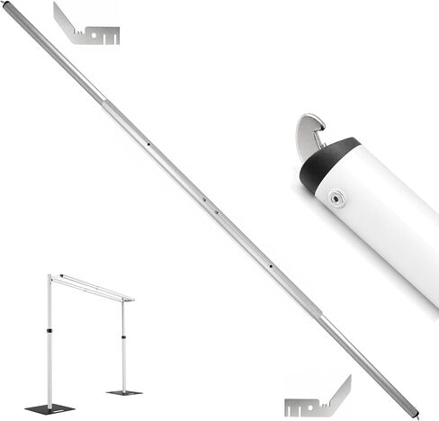4-10FT Double Crossbar Backdrop Stand Adjustable Cross Bar with Hangers Telescoping Pipe and Drape Crossbars in Kuwait