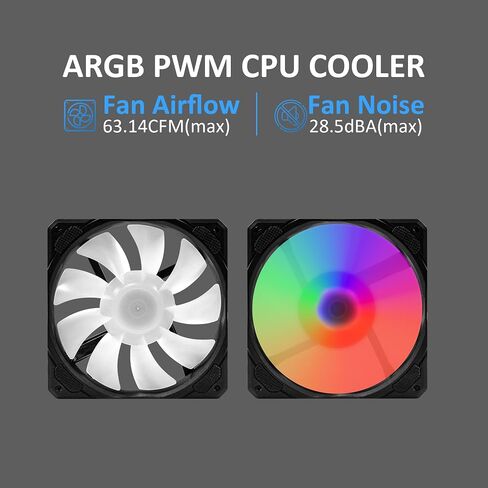 240mm AIO CPU Liquid Cooler with Addressable RGB PWM Fan for Intel & AMD in Kuwait