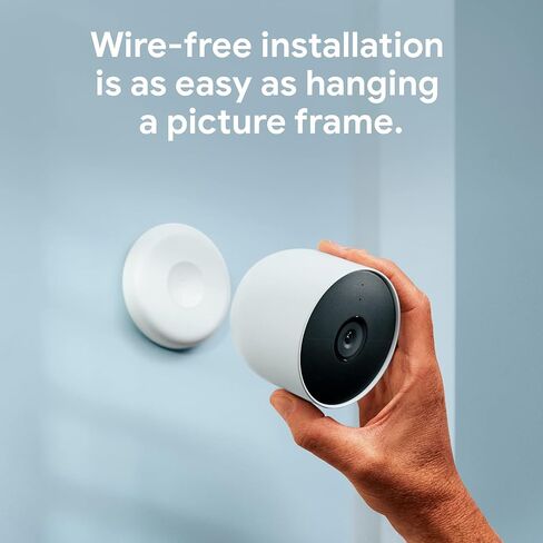Google Nest Cam G3AL9 Indoor/Outdoor Security Camera – Wireless, Battery-Powered, 1080p HDR Video, Night Vision, 2-Way Audio, Smart Alerts, Weather-Resistant, Bulk Packaging in Kuwait