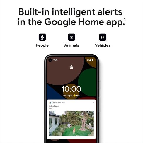 Google Nest Cam G3AL9 Indoor/Outdoor Security Camera – Wireless, Battery-Powered, 1080p HDR Video, Night Vision, 2-Way Audio, Smart Alerts, Weather-Resistant, Bulk Packaging in Kuwait