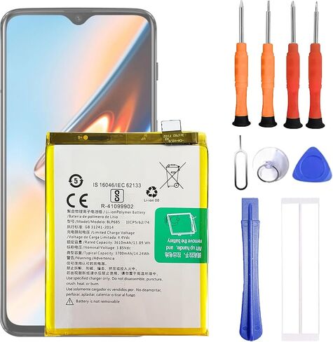BLP685 Battery Compatible with Oneplus 1+ 6T A6010 A6013 & On-eplus 7 GM1901 GM1900 GM1905 GM1903 Replacement Battery for with Repair Tool kit in Kuwait