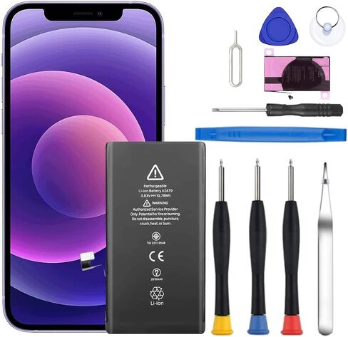 Battery for iPhone 12, Upgraded New Battery Replacement for iPhone 12 6.1-inches Professional Repair Tool Kits in Kuwait