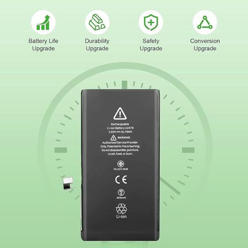 Battery for iPhone 12, Upgraded New Battery Replacement for iPhone 12 6.1-inches Professional Repair Tool Kits in Kuwait