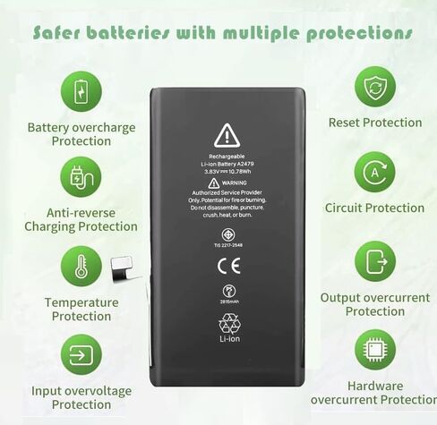 Battery for iPhone 12, Upgraded New Battery Replacement for iPhone 12 6.1-inches Professional Repair Tool Kits in Kuwait