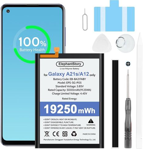 ElephantStory Replacement Battery for Samsung Galaxy A21s / A12 EB-BA217ABY in Kuwait