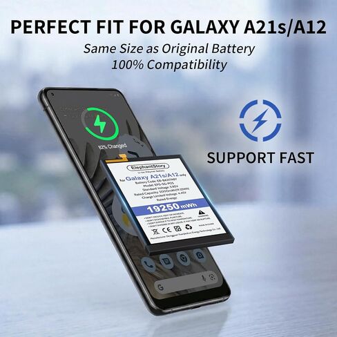 ElephantStory Replacement Battery for Samsung Galaxy A21s / A12 EB-BA217ABY in Kuwait