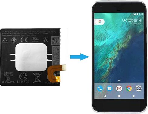 Duotipa BG2W Battery Compatible with Google Pixel 2 5.0 BG2W G011A-B with Repair Tool Kit in Kuwait