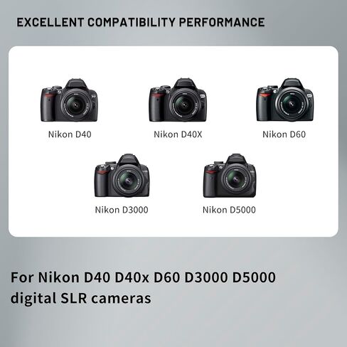 2-Pack EN-EL9 EN EL9a Battery with Single charger for Nikon D40, D40x, D60 in Kuwait
