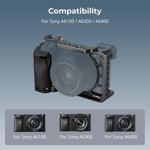 SmallRig Cage with Silicone Handgrip and NP-FW50 Camera Battery Set for Sony in Kuwait