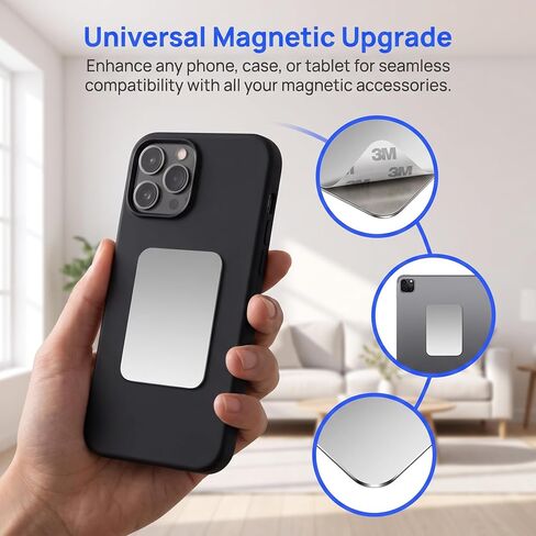 Thin Adhesive Metal Plates for Magnetic Phone Car Mount 4 Pack in Kuwait