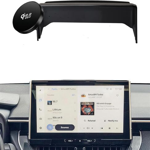 Car Phone Holder for Toyota Corolla/Corolla Cross Accessories 2019 2020 2021 2022 2023 2024 2025 2026 Dash Mount Cell Phone Holder for Most Smartphones Hands-Free(8inch Screen Only) in Kuwait