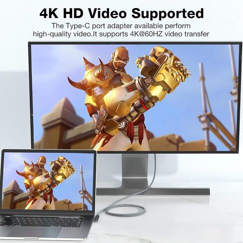 USB-C 90 Degree Adapter 4Pack, USB C Right Angle Adapter 100W 20Gbps 4K in Kuwait