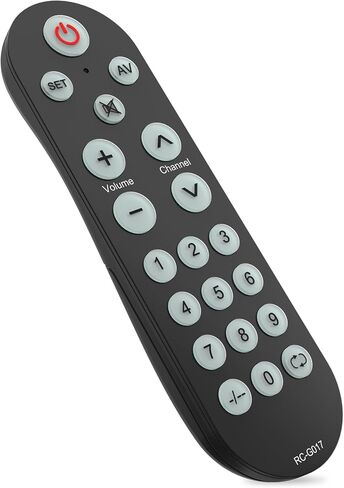 Backlit Big Button Universal Remote Control for Most of TVs Backlit, Universal TV Remote Control for Elderly, Learning Remote- Easy to Use in Kuwait