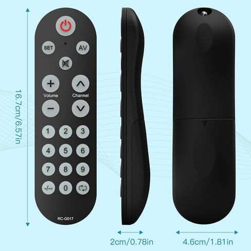 Backlit Big Button Universal Remote Control for Most of TVs Backlit, Universal TV Remote Control for Elderly, Learning Remote- Easy to Use in Kuwait