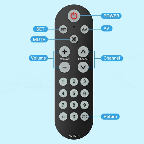 Backlit Big Button Universal Remote Control for Most of TVs Backlit, Universal TV Remote Control for Elderly, Learning Remote- Easy to Use in Kuwait