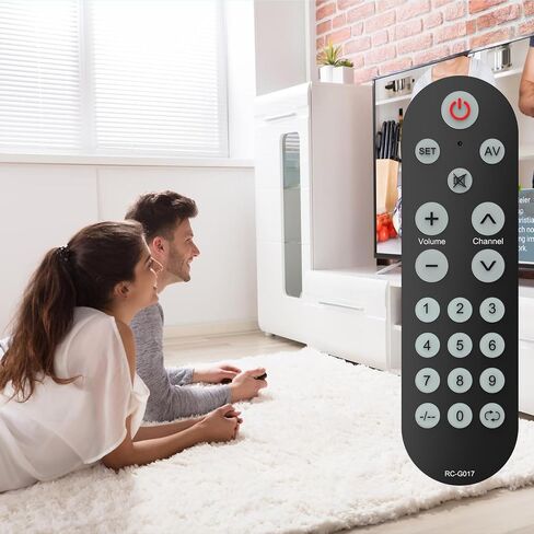 Backlit Big Button Universal Remote Control for Most of TVs Backlit, Universal TV Remote Control for Elderly, Learning Remote- Easy to Use in Kuwait