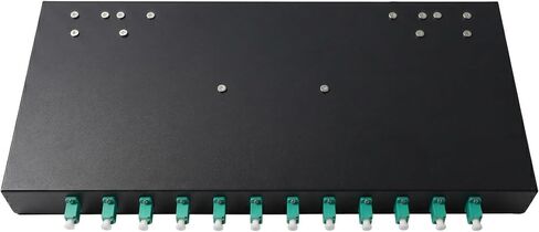 LC OM3 12 Duplex 24 Port Fiber Patch Panel 1 RU 19" Rack Box in Kuwait