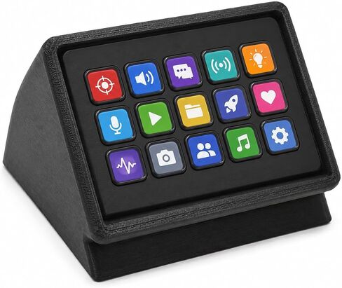 Angled Desk Stand Compatible with Elgato Stream Deck – Raised Viewing Mount | Stable Button Access | Space-Saving Creator Controller Holder in Kuwait