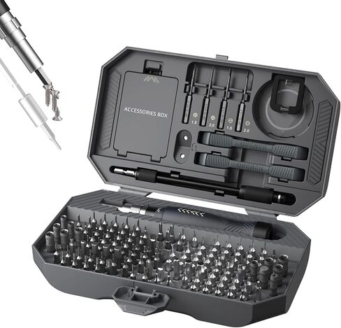 JAKEMY 180 in 1 Precision Screwdriver Set, Computer Screwdriver Kit, Professional Magnetic Repair Tool Kit with Home Drill Bits for Most Laptop, Phone, Xbox, MacBook, Game Console, Modding, DIY in Kuwait