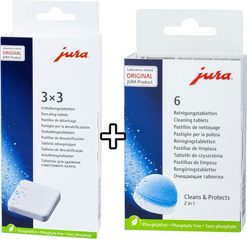 Descaling Tablets and Cleaning Tablets for Jura-Capresso Automatic Coffee and Espresso machines Combi pack in Kuwait