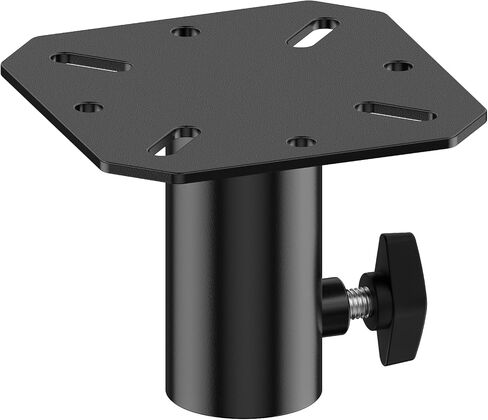 Universal 35mm Speaker Adapter Bracket for Pro Audio DJ/PA Speaker Stand Adapter - Metal Speakers Stand Mounting Plate for Standard 35mm Pole or Tripod Speakers Stands, 1 Pack in Kuwait