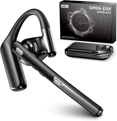 Bluetooth 6.0 Open-Ear Headset with Noise-Canceling Microphone in Kuwait