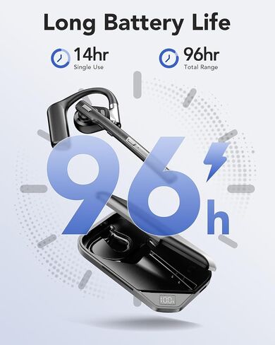 Bluetooth 6.0 Open-Ear Headset with Noise-Canceling Microphone in Kuwait