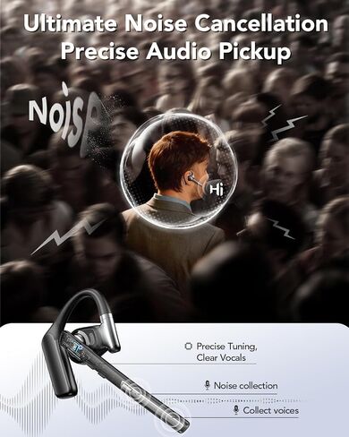 Bluetooth 6.0 Open-Ear Headset with Noise-Canceling Microphone in Kuwait