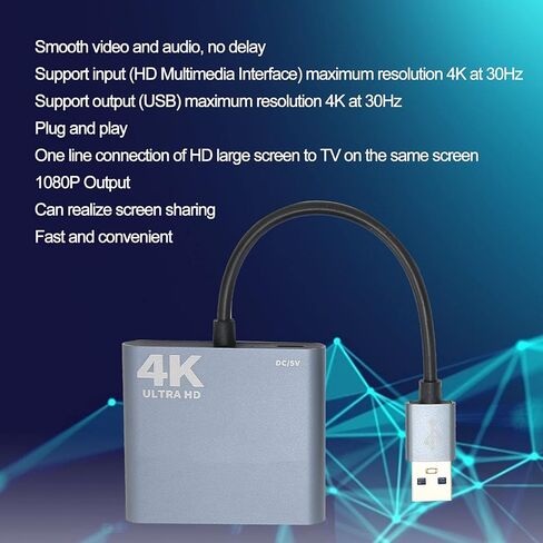 4K Audio Video Card USB 3.0 HighSpeed Game Card for Streaming and in Kuwait