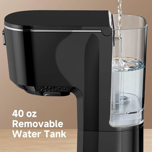Coffee Maker, 2 in 1 Single Serve Brewer Compatible with K Pods & Ground for Men and Women, 6-24oz and 2-4 Mins Rapid Brew, Compact Coffee Machine for Kitchen Office RV Camping-Black in Kuwait