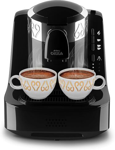 ARZUM Okka Automatic Turkish Coffee Machine, Maker, USA 120V, UL, Black and Silver in Kuwait
