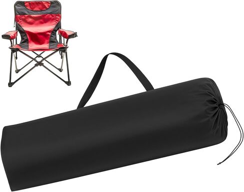 Nogeqi Camping Chair Bag Replacement, Black Portable Folding Chair Bag with Shoulder Strap for Travel Camping Sports Outdoors, 80x20cm/31.5x7.87in (Chair is Not Included) in Kuwait
