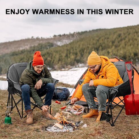 REALEAD Oversized Heated Chairs Outdoor Sports with Fully Thick Padded in Kuwait