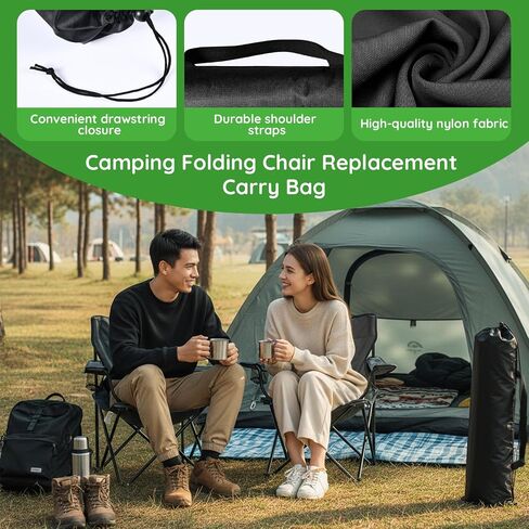 2 Pack Camping Chair Replacement Bag Compatible with Coleman, 39.3 Inches Large Portable Chair Carry Bag with Shoulder Strap, Durable Nylon Storage Tent Bag for Travel Outdoor Camping Sports in Kuwait