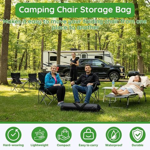 2 Pack Camping Chair Replacement Bag Compatible with Coleman, 39.3 Inches Large Portable Chair Carry Bag with Shoulder Strap, Durable Nylon Storage Tent Bag for Travel Outdoor Camping Sports in Kuwait