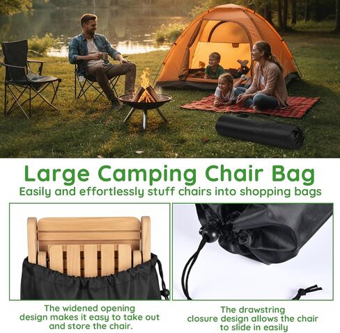 2 Pack Camping Chair Replacement Bag Compatible with Coleman, 39.3 Inches Large Portable Chair Carry Bag with Shoulder Strap, Durable Nylon Storage Tent Bag for Travel Outdoor Camping Sports in Kuwait
