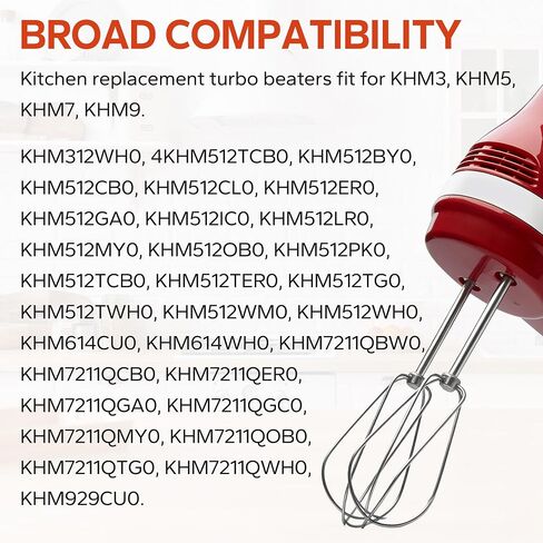 Hand Mixer Beaters Attachments for Kitchenaid Hand Mixer KHM3 in Kuwait